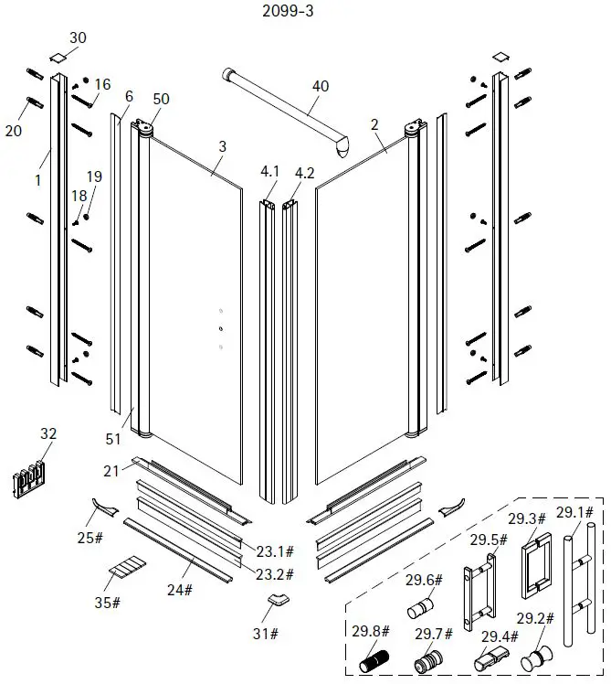 SCHULTE-EP237006-Shower-Door-with-Pivoting-Side-Panel-FIG-15
