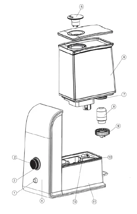 CA-602 Ultrasonic Humidifier with Ionizer 1