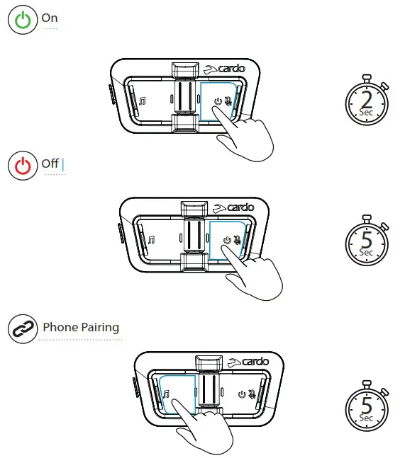 cardo Outdoor Student Packtalk Ultimate Outdoor Sports Communicator - Fig2