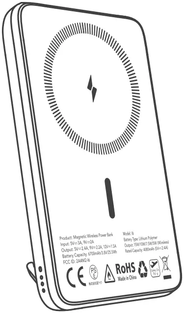 euker PB2 Magnetic Wireless Power Bank