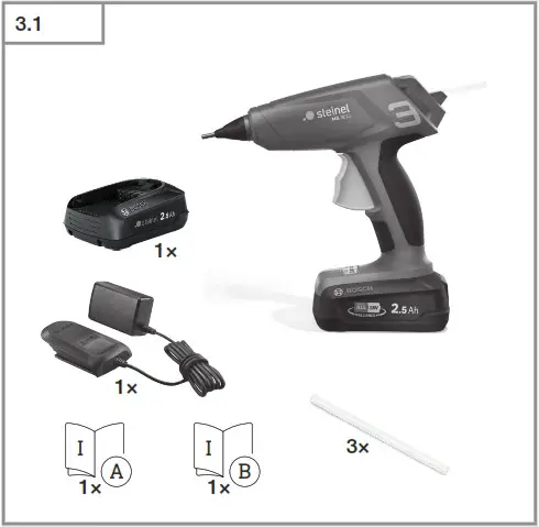 steinel MobileGlue 3011 Cordless Glue Gun - System description 1