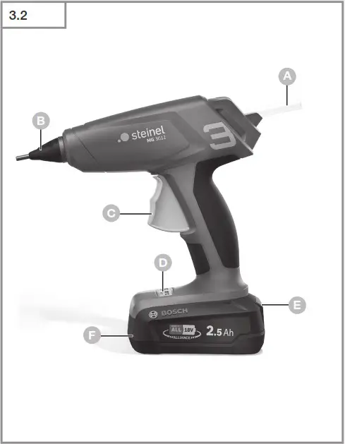 steinel MobileGlue 3011 Cordless Glue Gun - System description 2