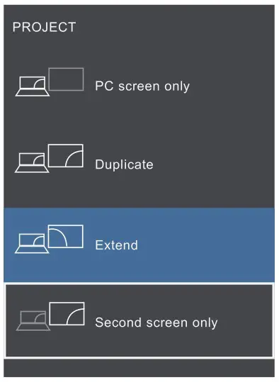 Usparkle B0C491GTTB 13.3 Inch Touchscreen Monitor - Set via Windows key + P keyboard shortcut