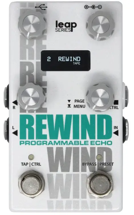 Leap Series Programmable Stereo Echo Guitar Effects Pedal