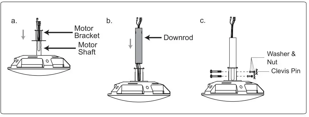 Vannus IRIZ-5B 56 Ceiling Fan - Installation Instruction step 1