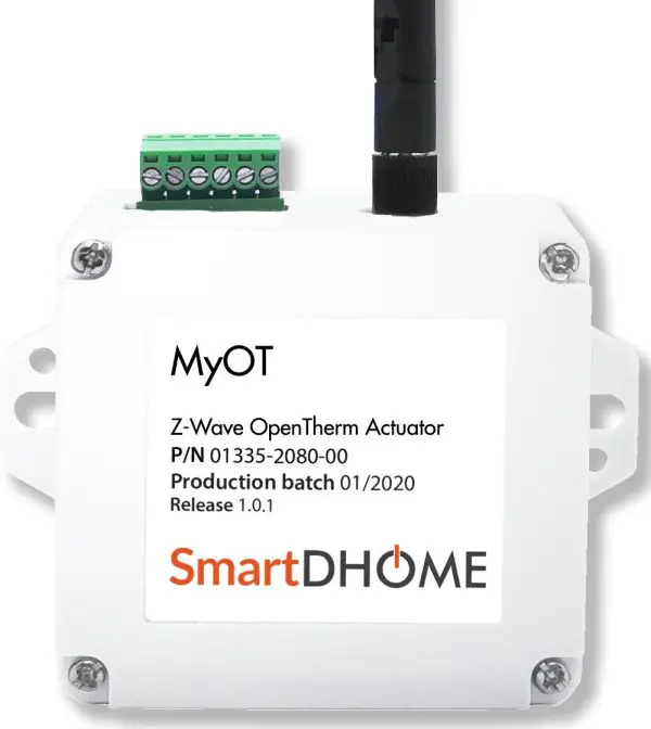SmartDHOME MyOT interface/actuator for OpenTherm Boilers User Manual