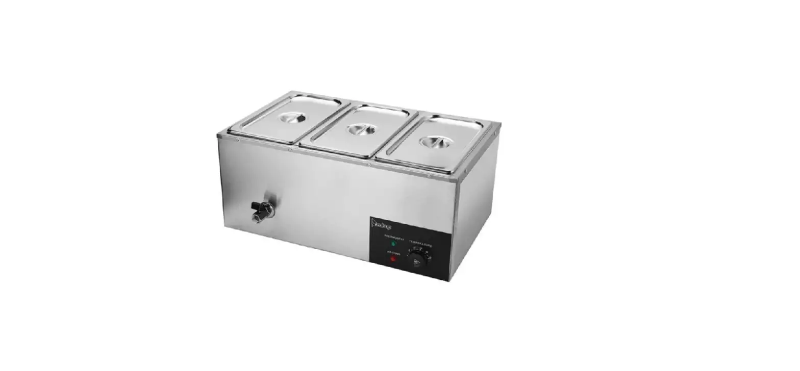 Zokop 6.9qt 3 Pan Commercial Electric Food Warmer Stainless Steel User Manual