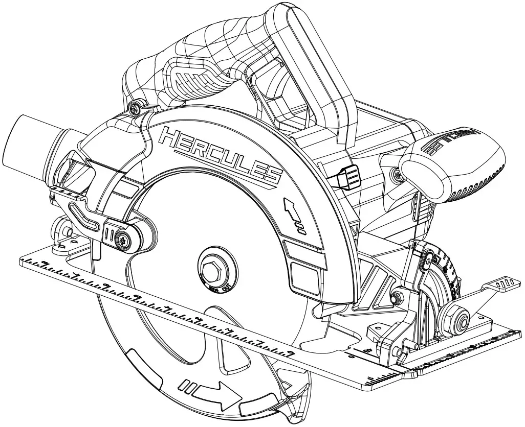 HERCULES HE72 714 Corded Circular Saw