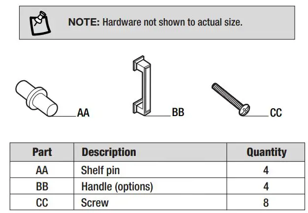 Home Decorators Collection BG Series Bailey 24 in. Bath Vanity User Guide - HARDWARE INCLUDED