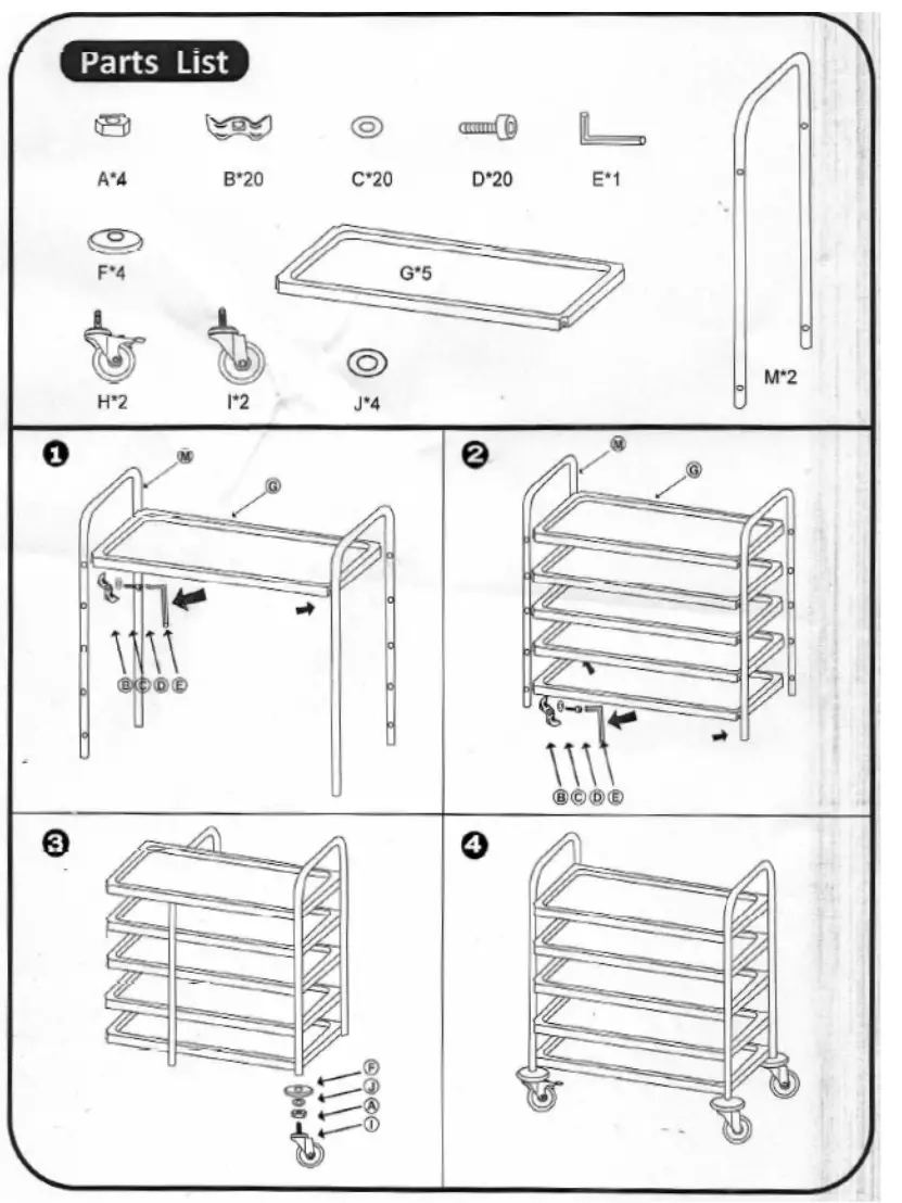 saro FELIX Serving Trolley -fig4