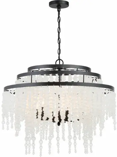 CRYSTORAMA POP-A5076-MK-FR Poppy Six Light Chandelier product