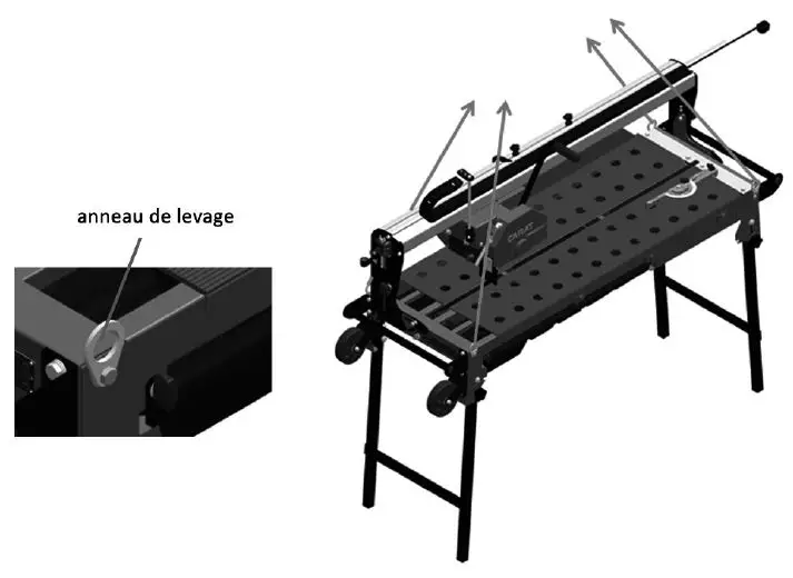 CARAT-CARACOUP-104-Tile-Saw-Machine-FIG-7