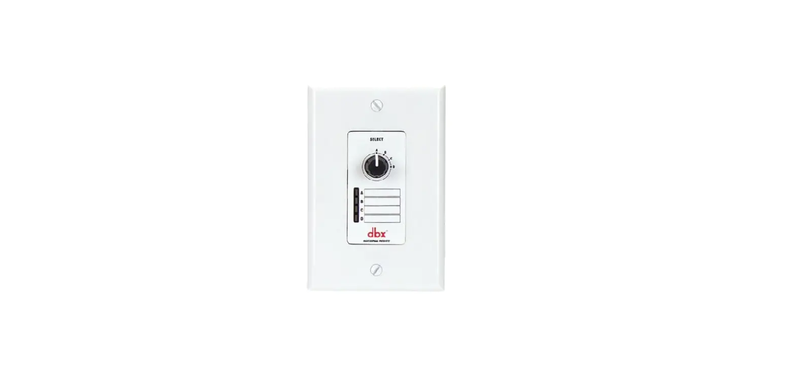 Dbx Zc-3 Wall-mounted Zone Controllers User Guide Dbx Zc-3 Wall-mounted Zone Controllers User Guide