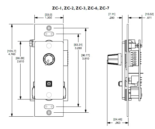 DBX ZC-3 Wall-Mounted Zone Controllers-fig- (14)