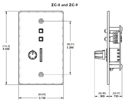 DBX ZC-3 Wall-Mounted Zone Controllers-fig- (15)
