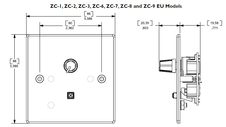 DBX ZC-3 Wall-Mounted Zone Controllers-fig- (17)