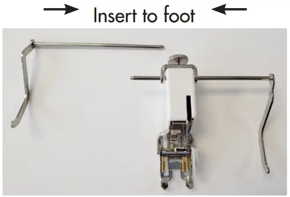 To Attach Seam Guide: