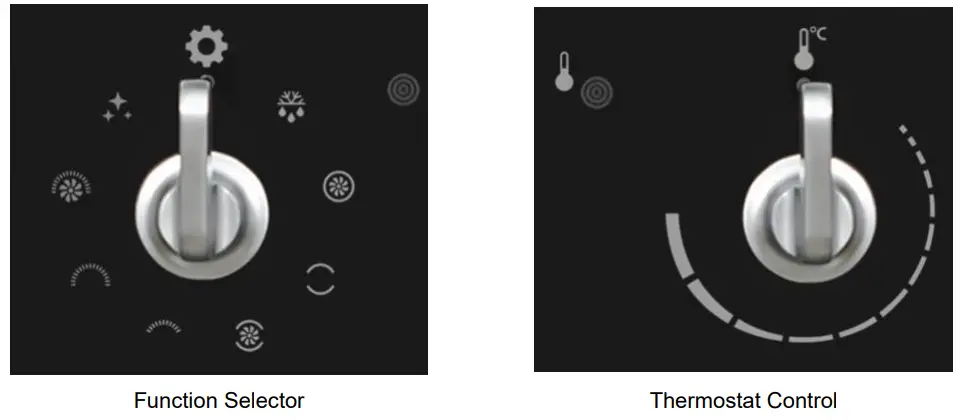 omega OBO61PX Electric Wall Oven - Function Selector