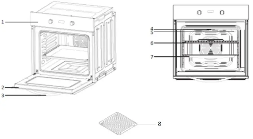 omega OBO61PX Electric Wall Oven - Internal View