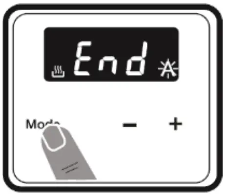 omega OBO61PX Electric Wall Oven - Press MODE 3