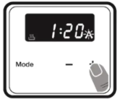 omega OBO61PX Electric Wall Oven - Press MODE 7