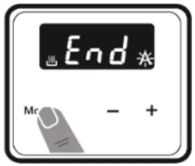 omega OBO61PX Electric Wall Oven - Press MODE 9