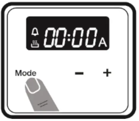 omega OBO61PX Electric Wall Oven - Press MODE