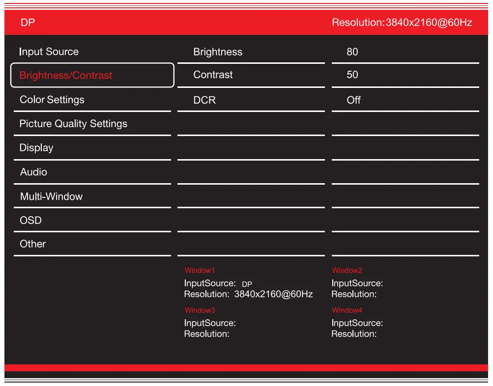 GVISION C55BI-AC-4000 4K UHD Security CCTV Monitor - Contrast