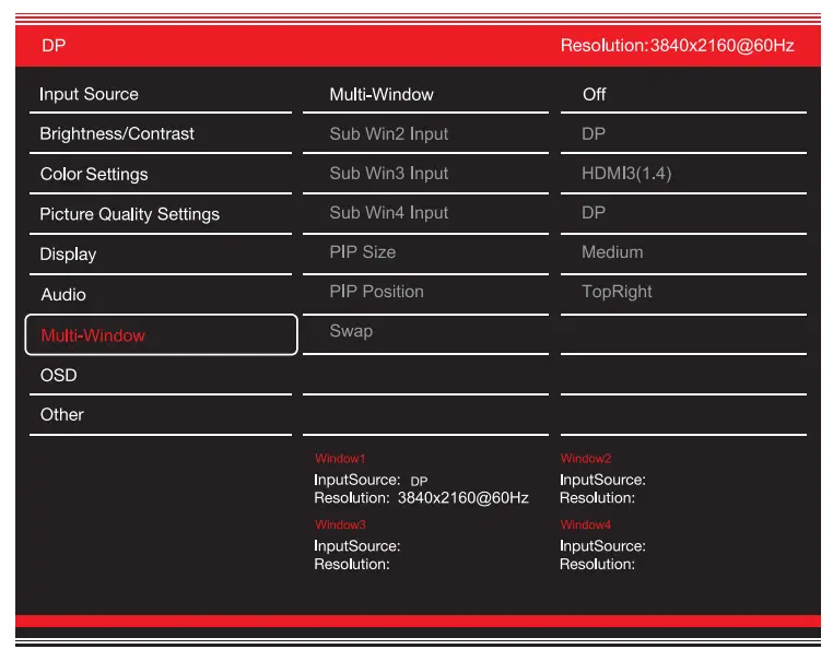 GVISION C55BI-AC-4000 4K UHD Security CCTV Monitor - Multi-Window