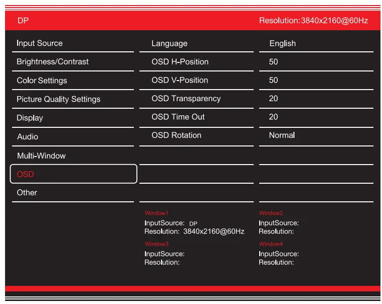 GVISION C55BI-AC-4000 4K UHD Security CCTV Monitor - OSD