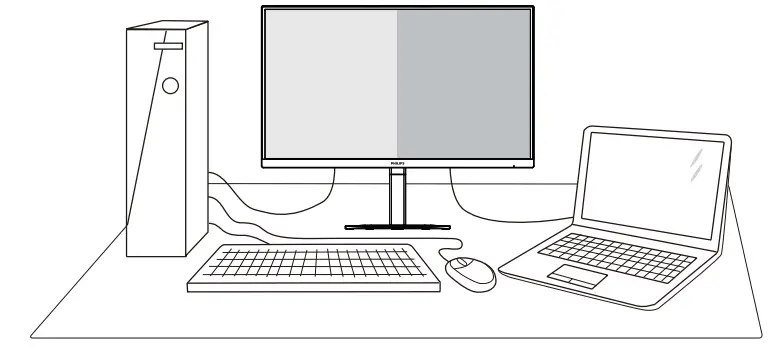 PHILIPS 27E1N5800E Monitor - MultiView