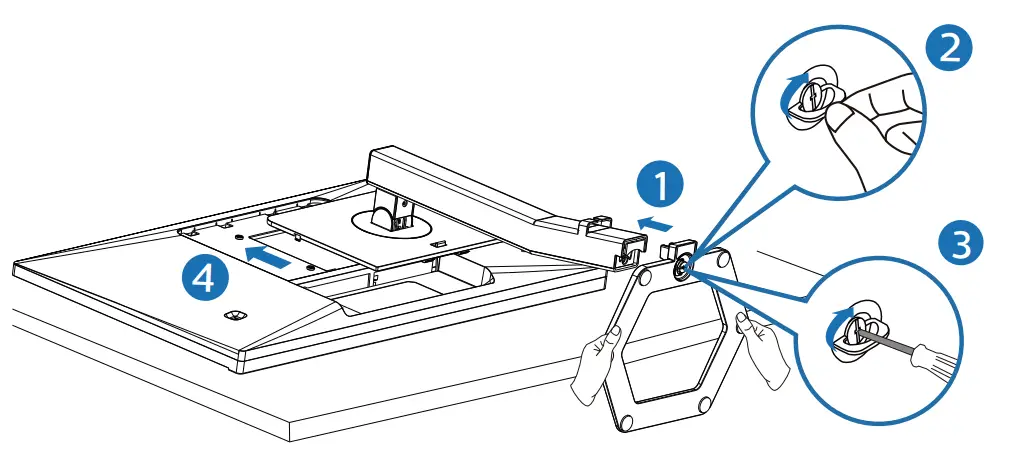 PHILIPS 27E1N5800E Monitor - VESA mount area