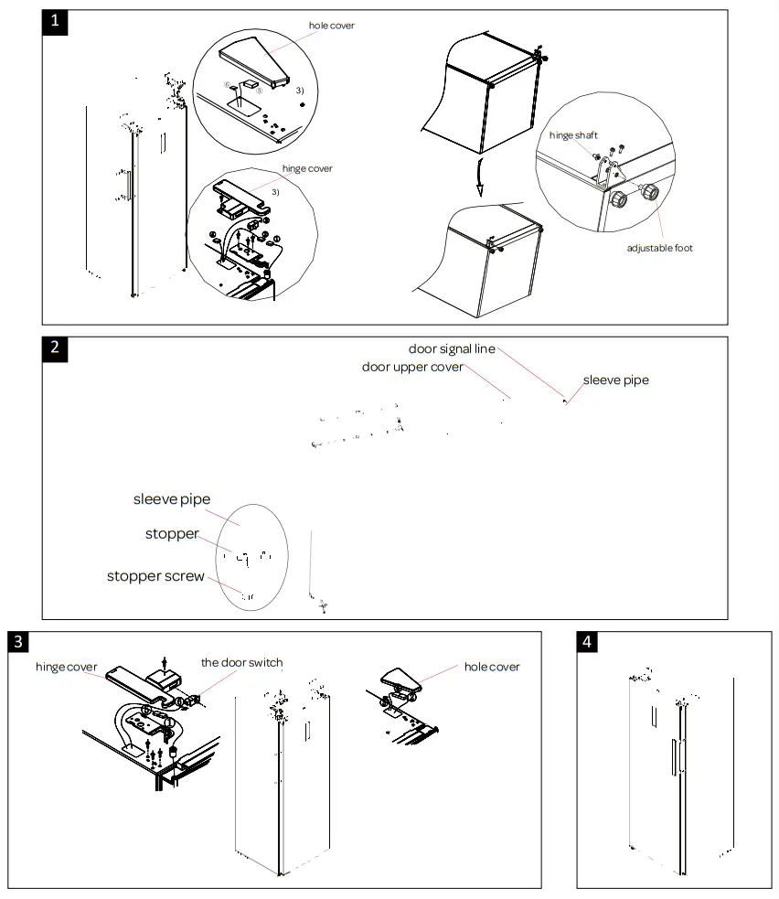INVENTUM VR1720W Freezer - sleeve pipe