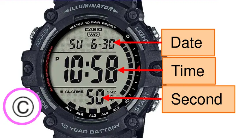 CASIO 3502 DST Setting Watch - Figure 1