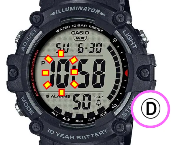 CASIO 3502 DST Setting Watch - Figure 4