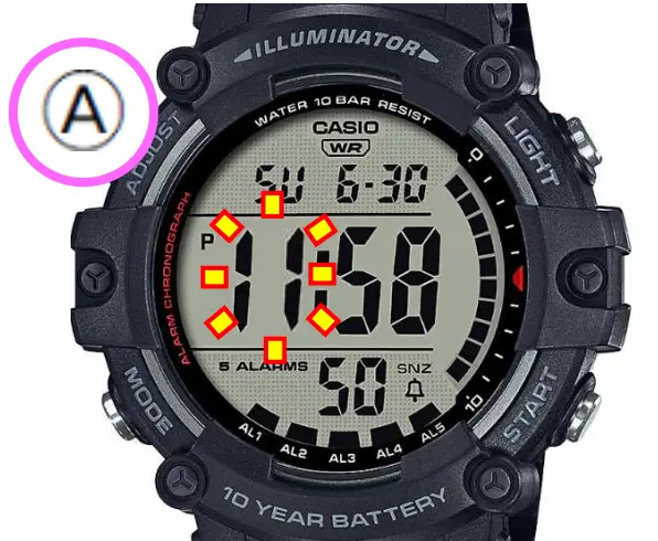 CASIO 3502 DST Setting Watch - Figure 5