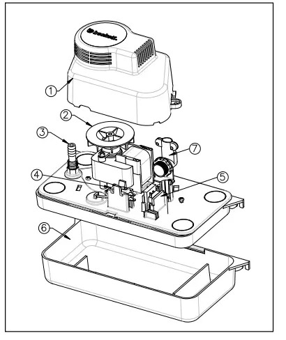 beckett CL201ULP Automatic Condensate Removal Pump - parts 2