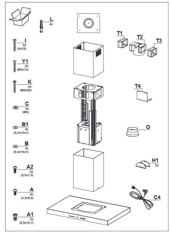 BLAUPUNKT 5DS99770 Island Hood