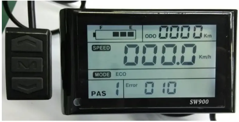 COAST BIKE CO B28D Electric Bicycle - Display