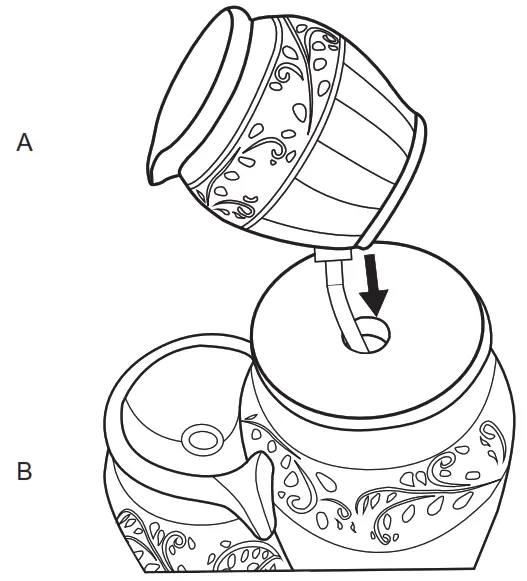 glitzhome Outdoor Fountain with LED Lights and Pump - ASSEMBLY1