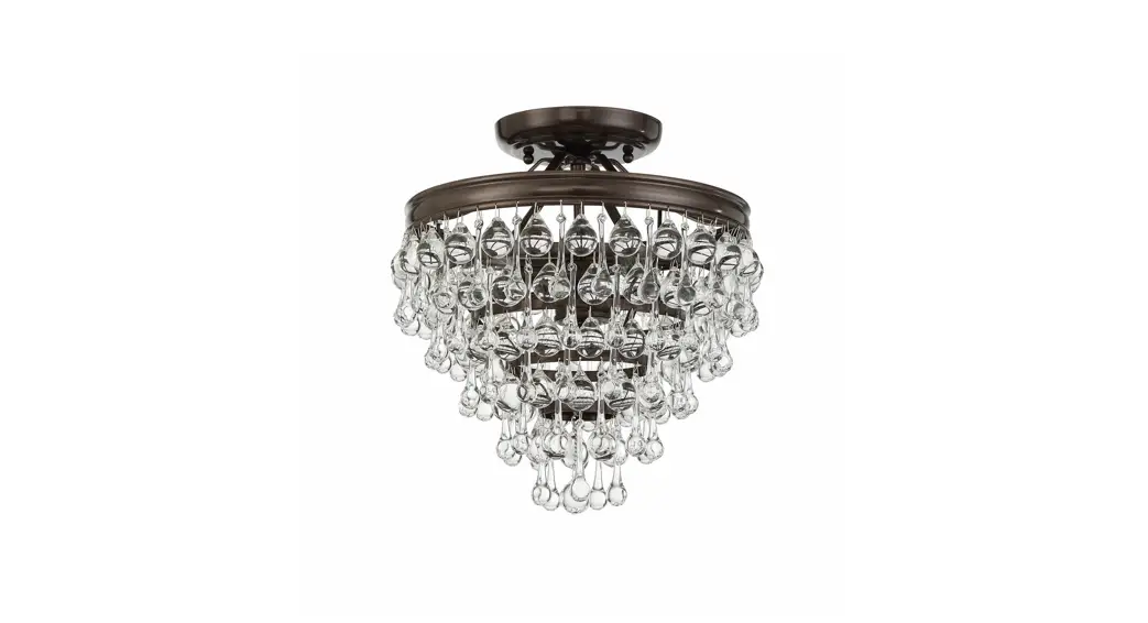 Crystorama 130-vz-ceiling Three Light Ceiling Mount Instruction Manual