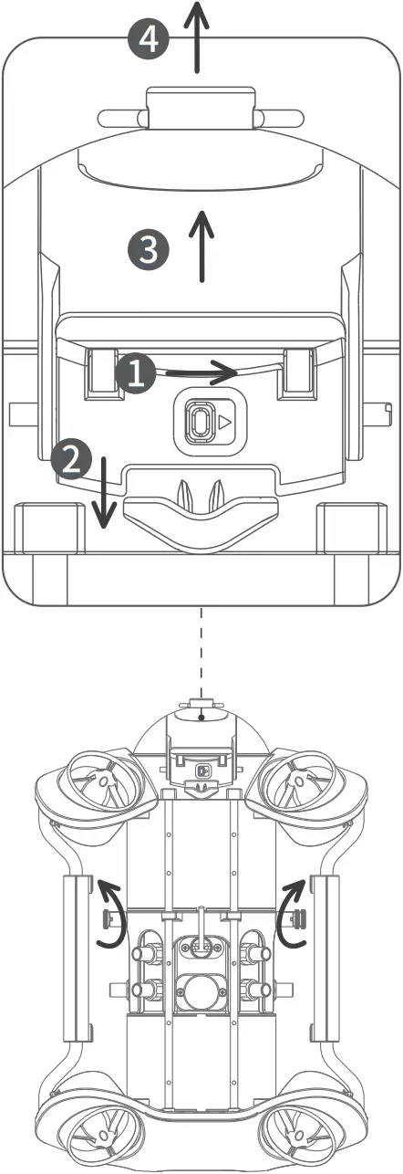CHASING M2 - Disassemble and Install the Battery compartment