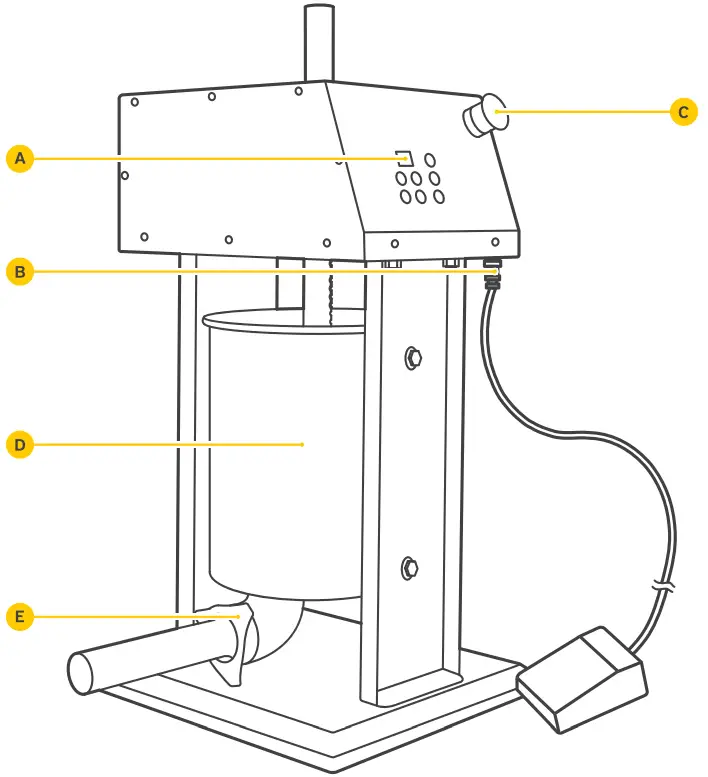 maxima 09368450 Automatic Sausage Stuffer - fig