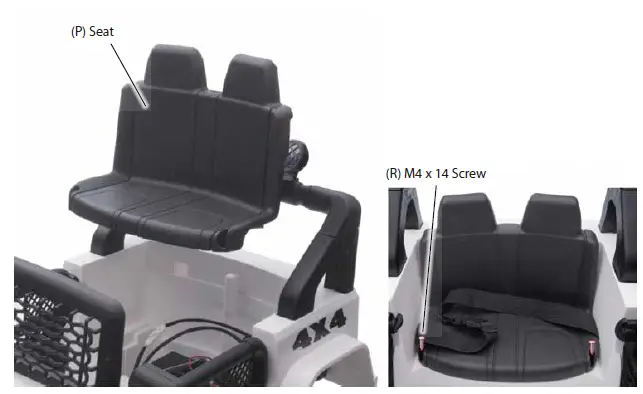 kidzone 060-ROT-10 Ride on SUV with DIY License Plate-fig-14