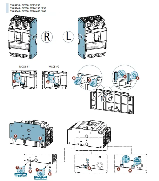 SIEMENS-3VA9158-0VF30-Front-Sliding-Bar-Interlock-FIG-7