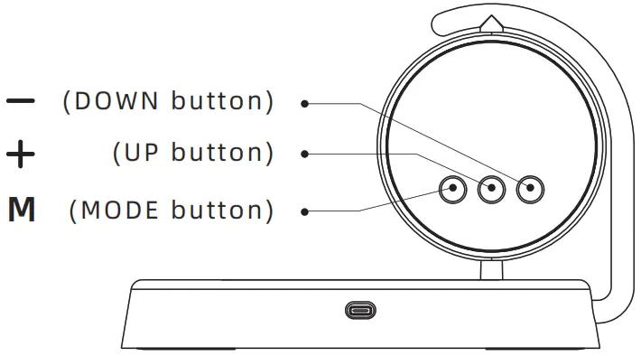 TVCMALL K01T Creative Clock Wireless Charger with Night Light - Clock Operation
