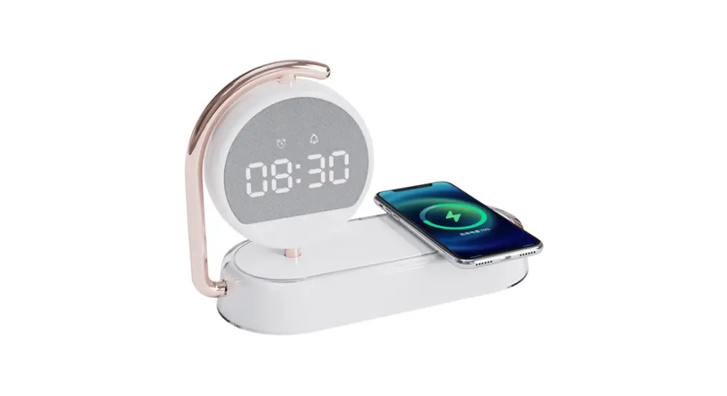 Tvcmall K01t Creative Clock Wireless Charger With Night Light User Manual