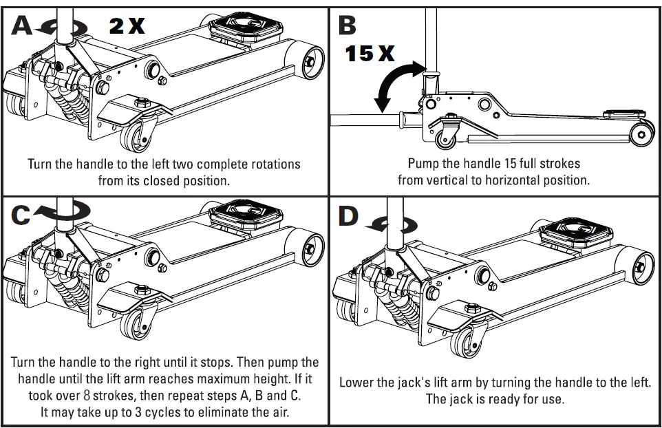 MATCO TOOLS MHJ3T 3 Ton Hybrid Floor Jack 1