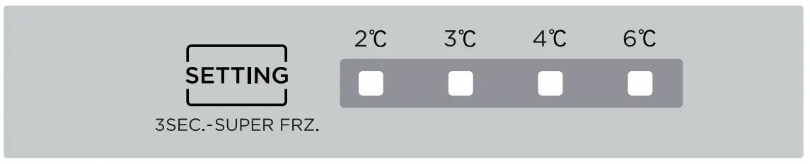 ECG ERB 21420 WF Double Door Refrigerator - Control panel