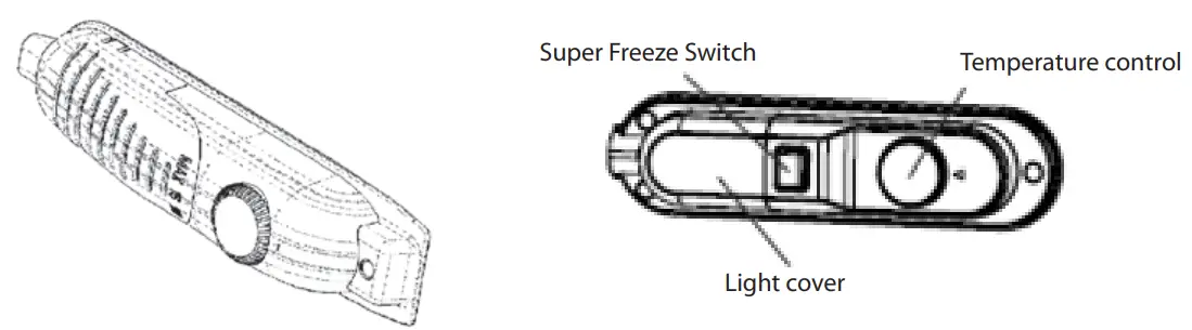 ECG ERB 21420 WF Double Door Refrigerator - Setting of the thermostat